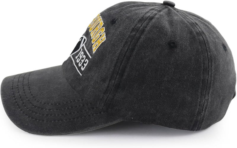 Terojnkl Embroidered City Football Hat for Men Women, Adjustable Unisex Cotton Fans Baseball Cap - Image 3